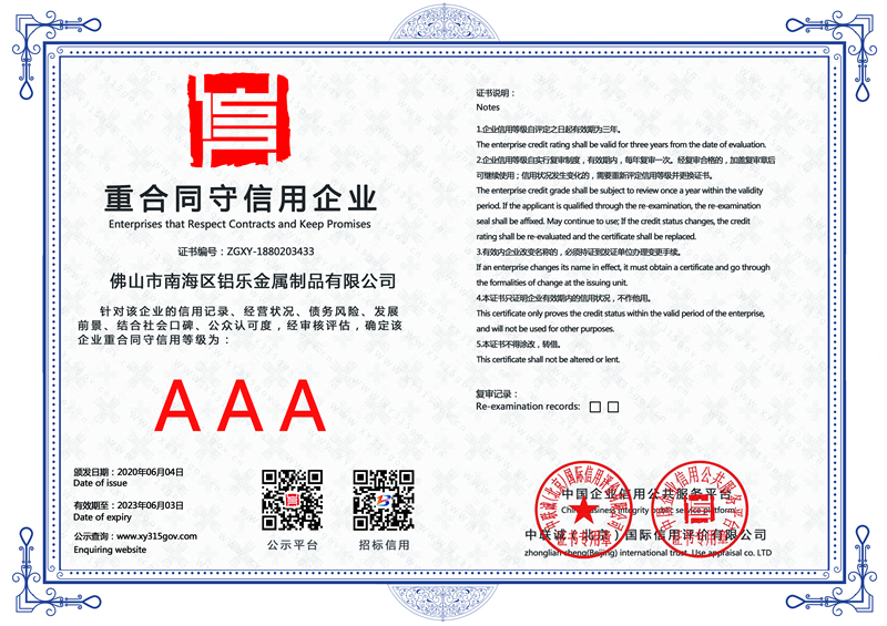 泉州重合同守信用企业